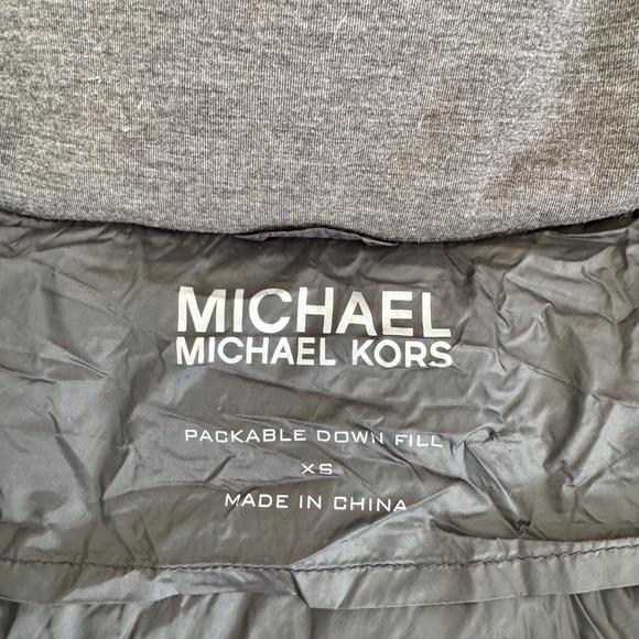Michael Kors Hooded Packable Long Puffer Coat Black Women's Size XS - Picture 12 of 16